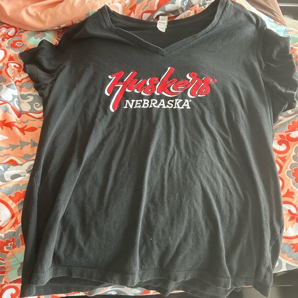 Women’s V-Neck Nebraska Huskers Tee XXL